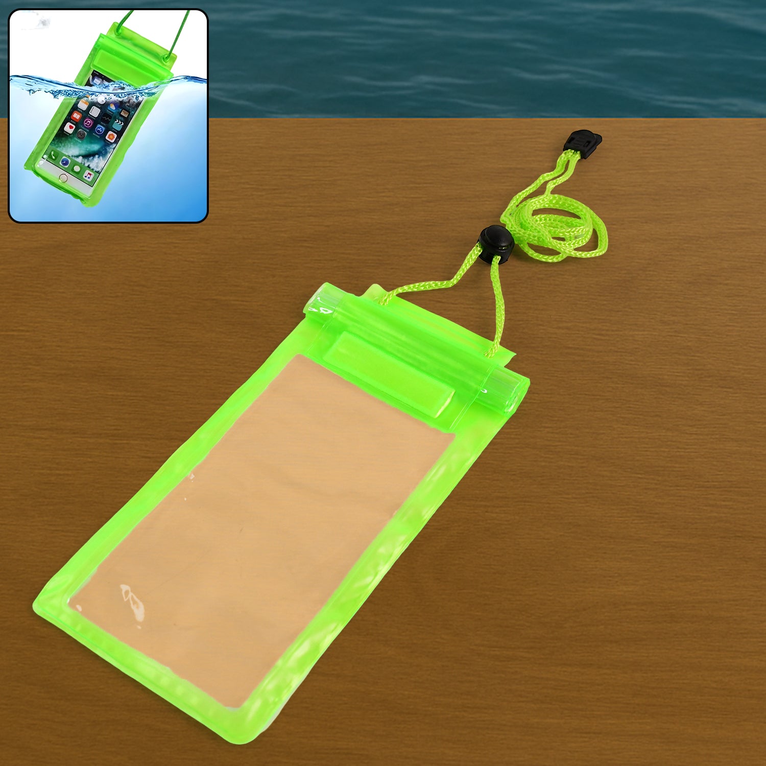 Waterproof Mobile Pouch (6.2 Inch  Random Colour)