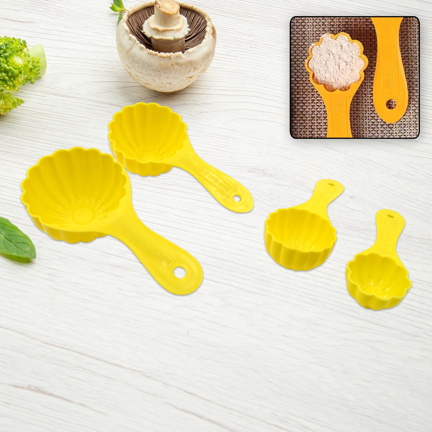 Plastic Kitchen Tool Mould  Ladoo Mould Spoon Ladoo Making Spoon Set For Kitchen Multipurpose Plastic Ladoo Mold For Making Different Variety Of Ladoo (4 Pcs Set)