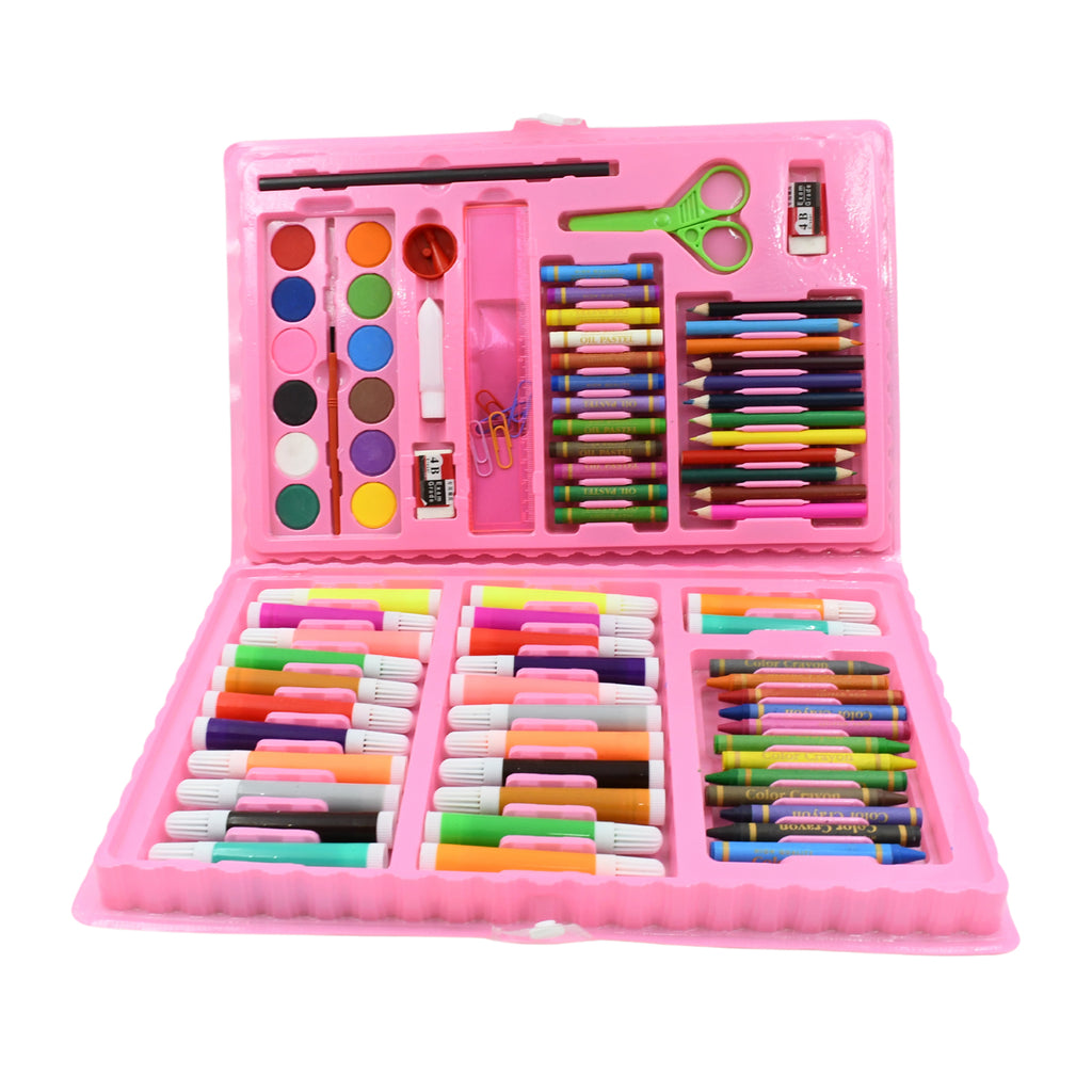 art Set Kids Art Supplies Coloring Case Kit Painting  Drawing Sets For Kids Boys Girls Gifts Toys Age 4  Above - Mix Colors Kids Colorful Bag (86 Pcs Set)