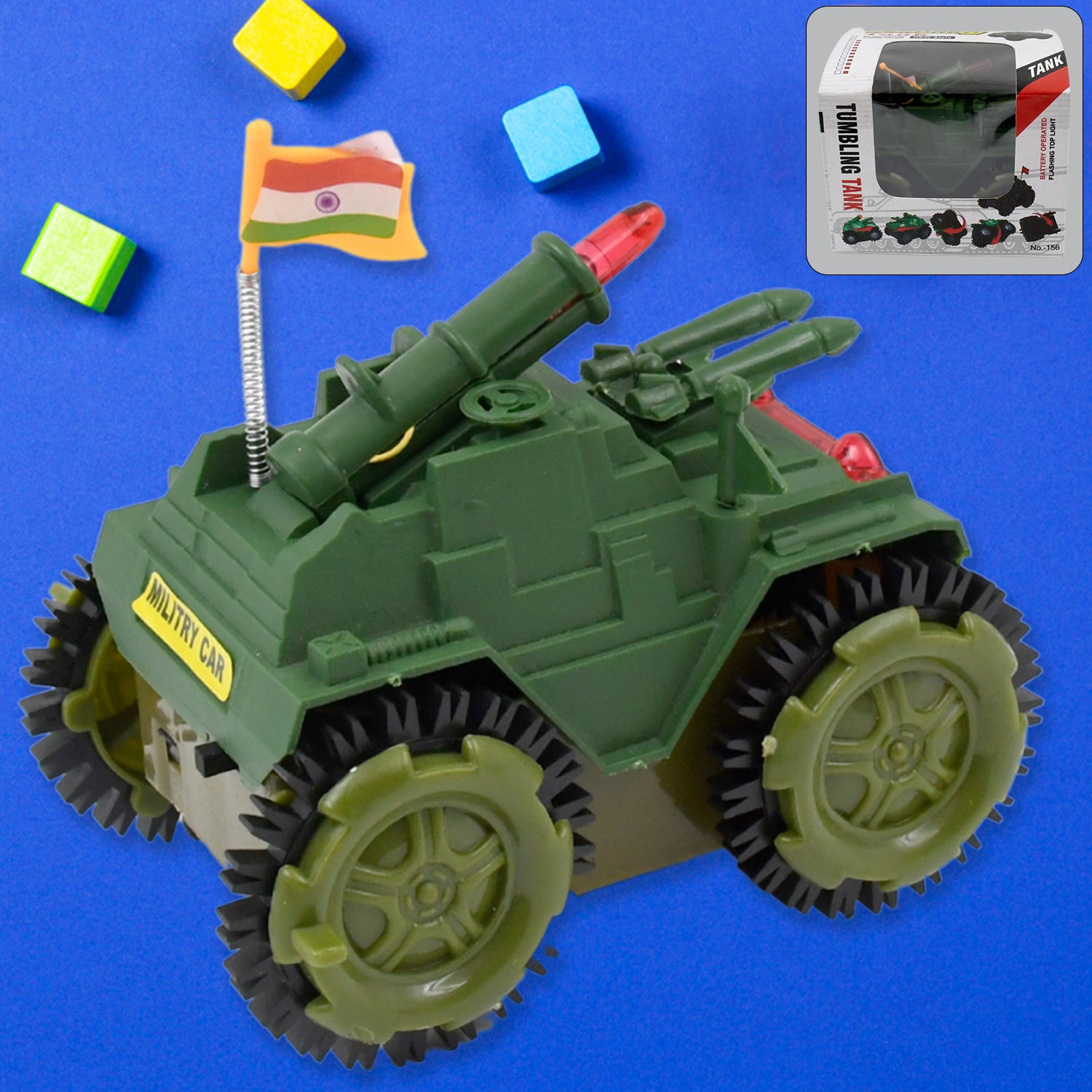 Childrens Joy Tumbling Tank Toy Car