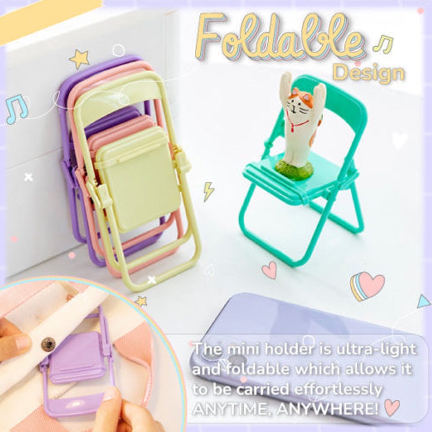 Chair Mobile Stand Used In All Kinds Of Household And Official Purposes As A Stand And Holder For Mobiles And Smartphones Etc.