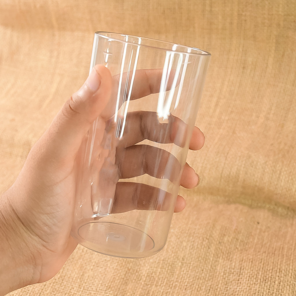 Apex Clear Plastic Tumbler  Glass Set  6-piece Unbreakable