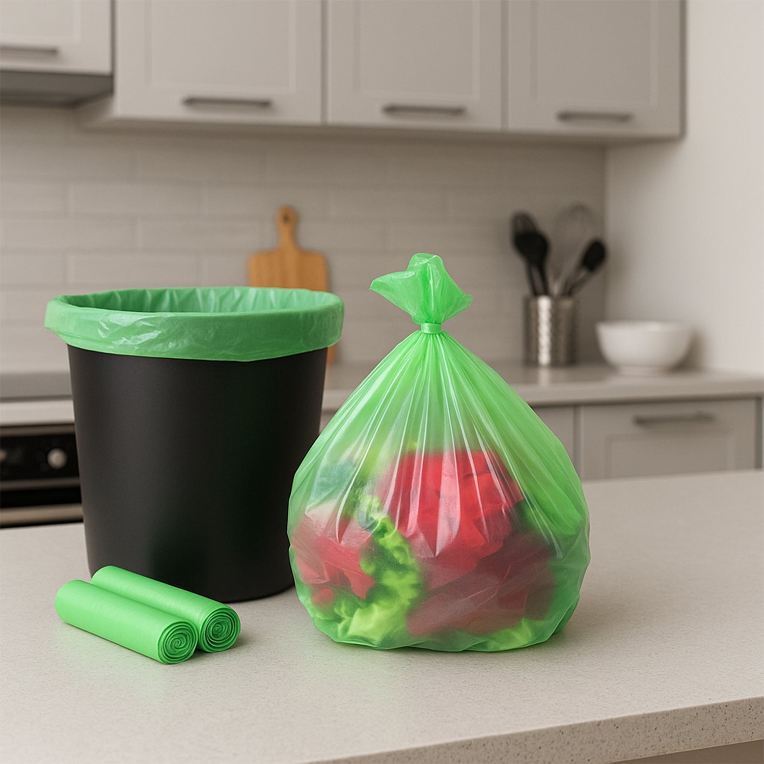Heavy-duty Garbage Bags - 55  40 Cm (4 Pc  Set)