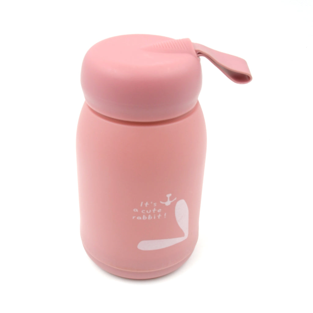 Cute Rabbit Printed Portable Insulated Water Bottle (380ml  1 Pc)