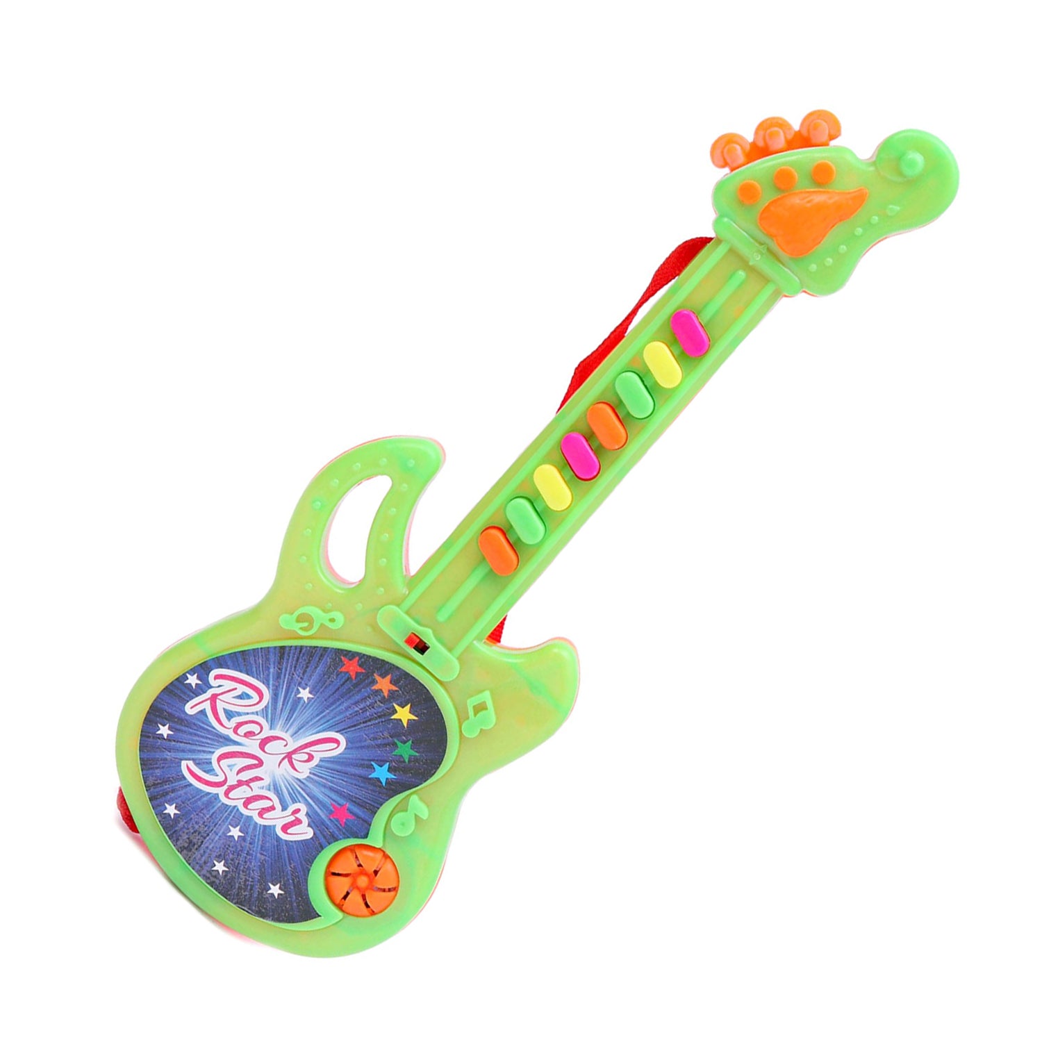 Mini Guitar Colorful With Delightful Music