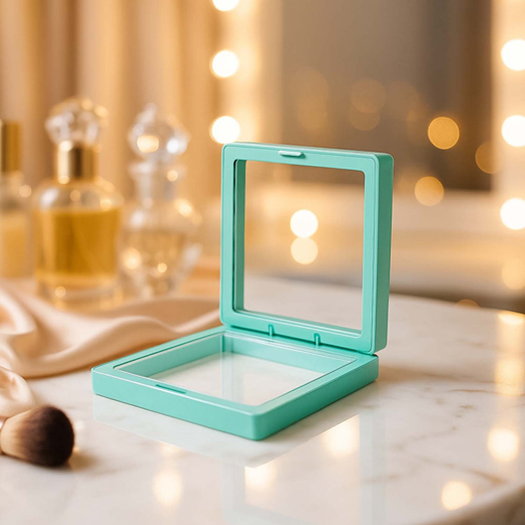 Transparent Jewellery Display Box (9x9 Cm  1 Pc)