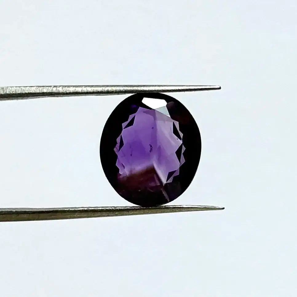 Natural Blue Faceted Amethyst Gems