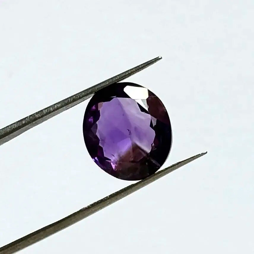 Natural Blue Faceted Amethyst Gems