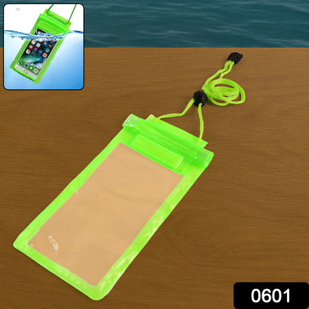 Waterproof Mobile Pouch (6.2 Inch  Random Colour)