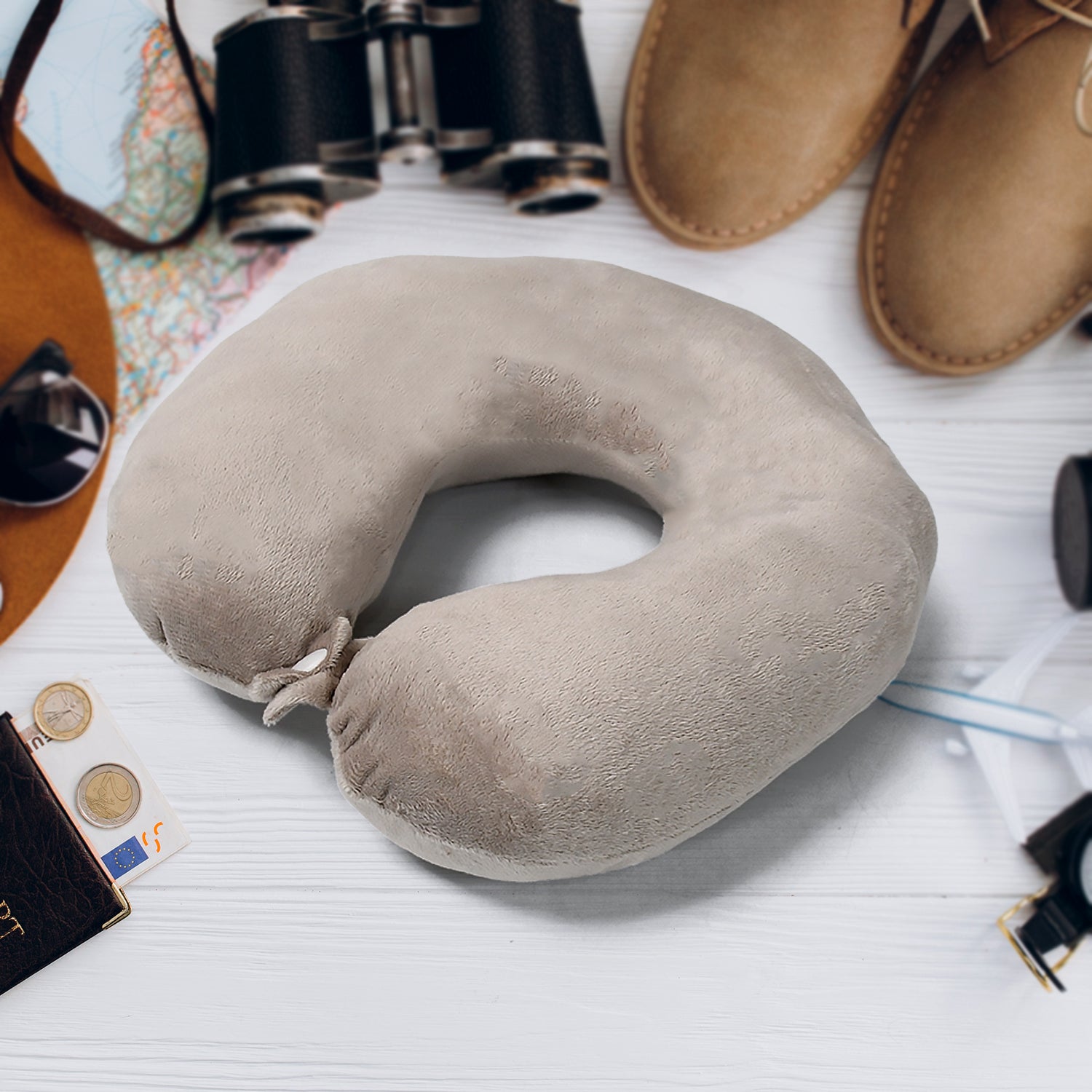 Soft Neck Pillow For Car Home Airplane Travel Travel Neck Pillow For Sleeping  Travel Essentials For Neck Restmultipurpose Comfortable Head Rest Neck Holder Pillow (1 Pc)