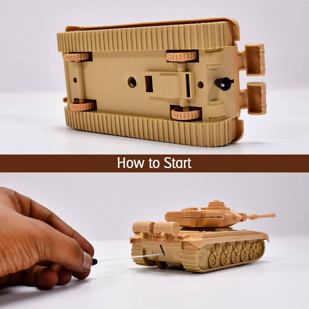 Pull Back Army Tank Toy For Kids.
