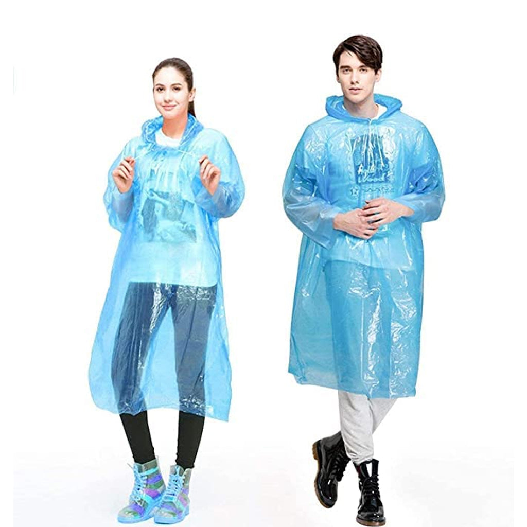 Plastic Pocket Sized Raincoat Reusable Free Size Raincoat