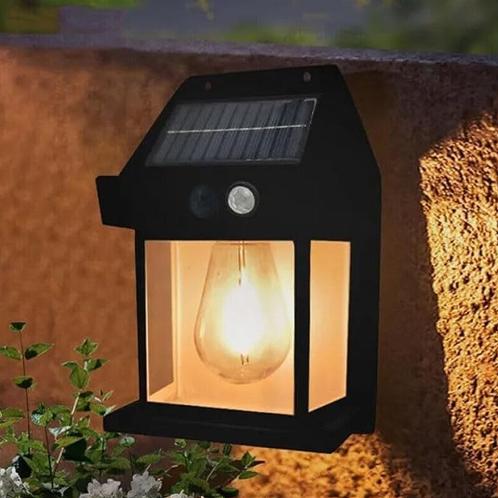 Solar Wall Lights  Lamp Outdoor Wireless Dusk To Dawn Porch Lights Fixture Solar Wall Lantern With 3 Modes  Motion Sensor Waterproof Exterior Lighting With Clear Panel (1 Pc )