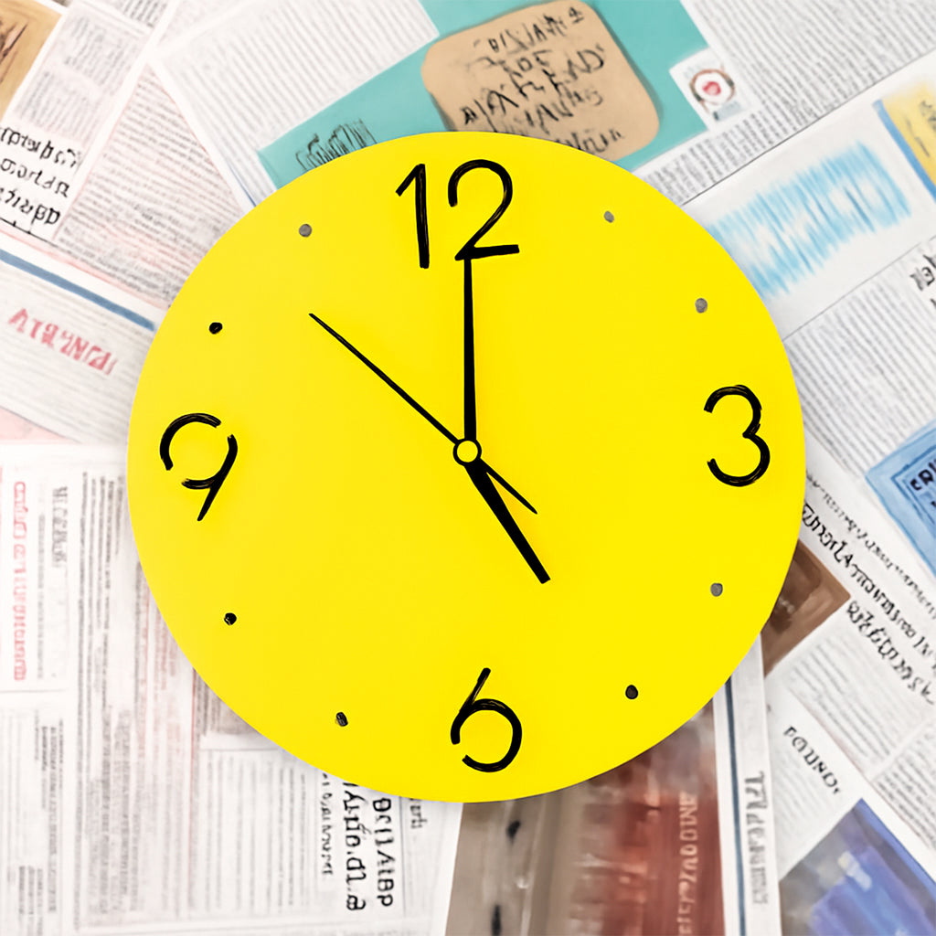 Modern Minimalist Wall Clock For Home  Office Dcor (1 Pc)