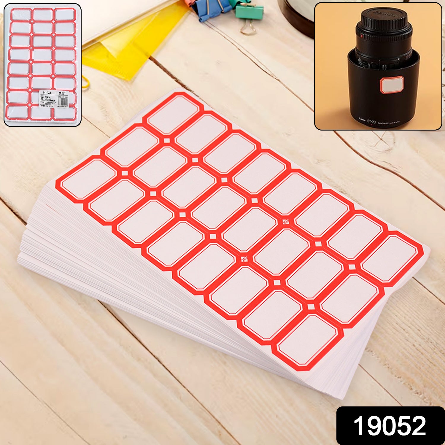 Multipurpose Writable Blank Label Sticker Sheets (50 Sheet)