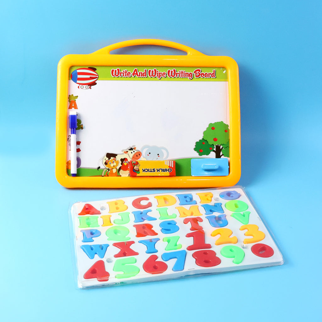 2-in-1 Kids Writing Board Set  Double-sided Whiteboard  Blackboard