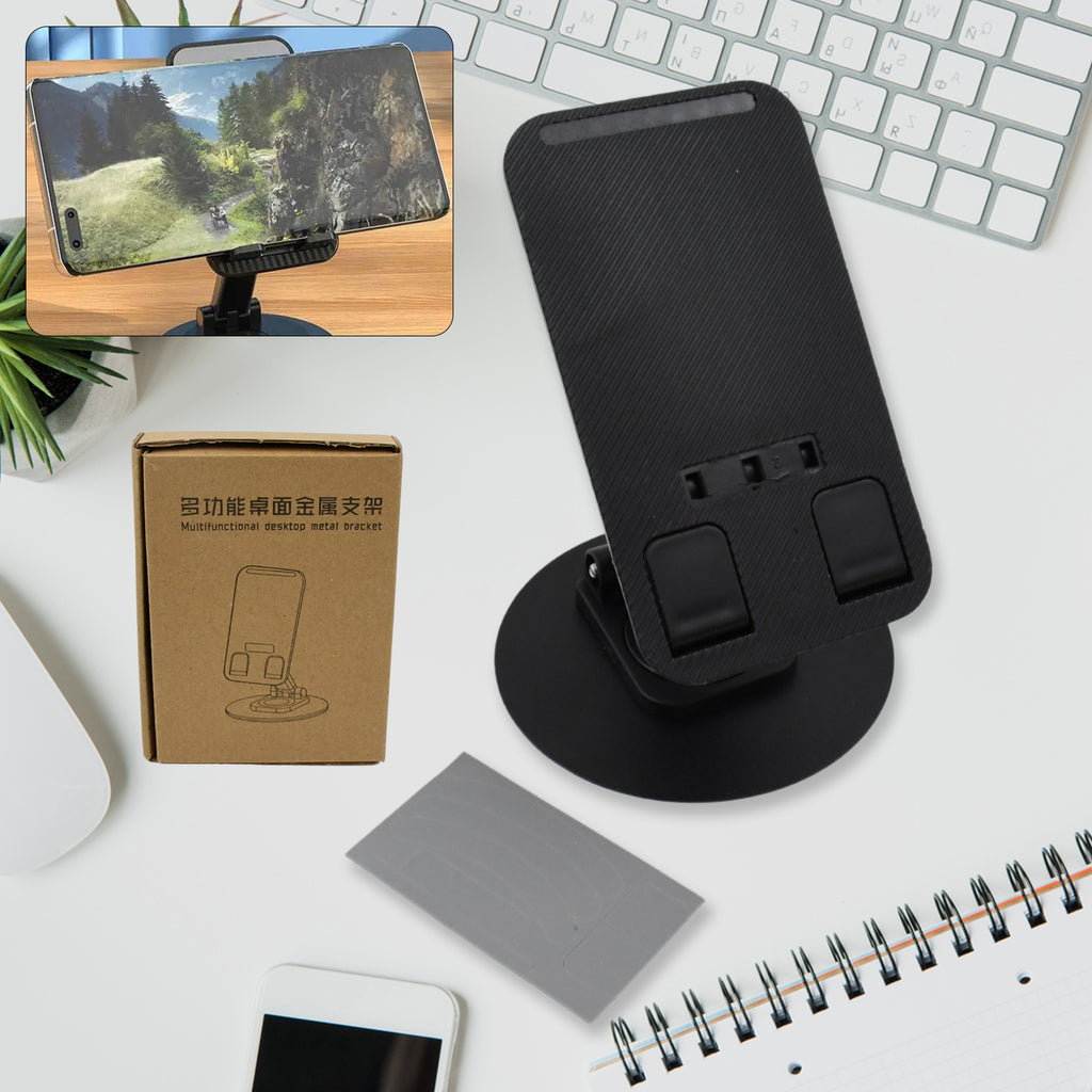 Mobile Holder Rotating Foldable Stand Height Angle Adjustable Phone Holder Stand Portable Mobile Stand For Desk With All Mobile Phones (1 Pc)