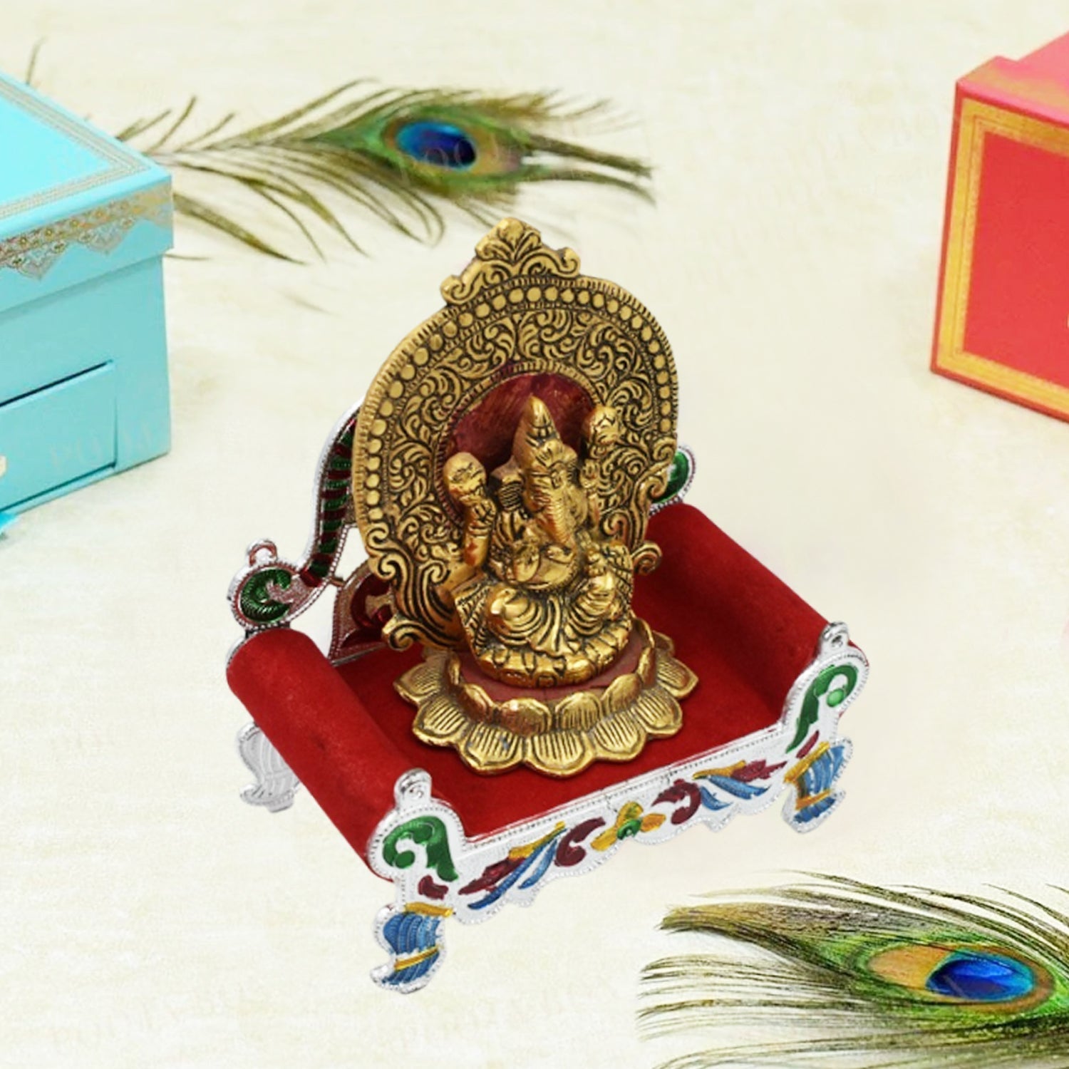 Big Singhasan Bal Gopal Used In All Kinds Of Household And Official Places For Placing Gods Sculpture Over It.