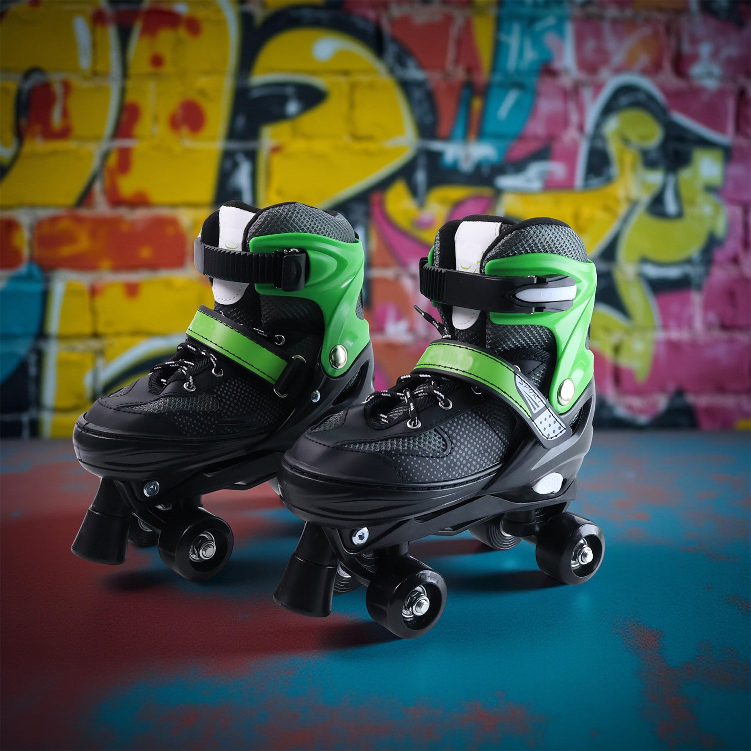 Adjustable Quad Roller Skates For Kids (Large  1 Pair)