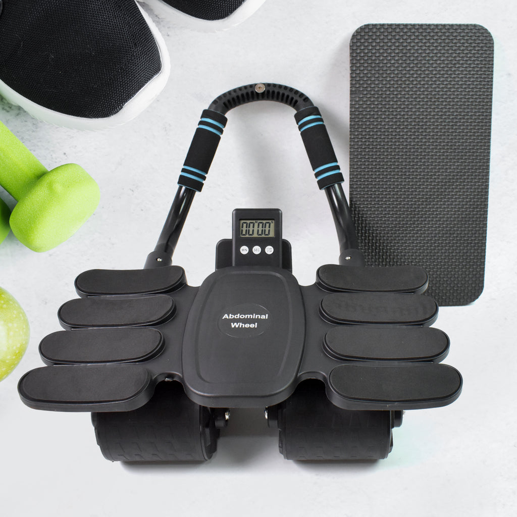 Automatic Rebound Abdominal Wheel With 8 Elbow Supports (1 Pc)