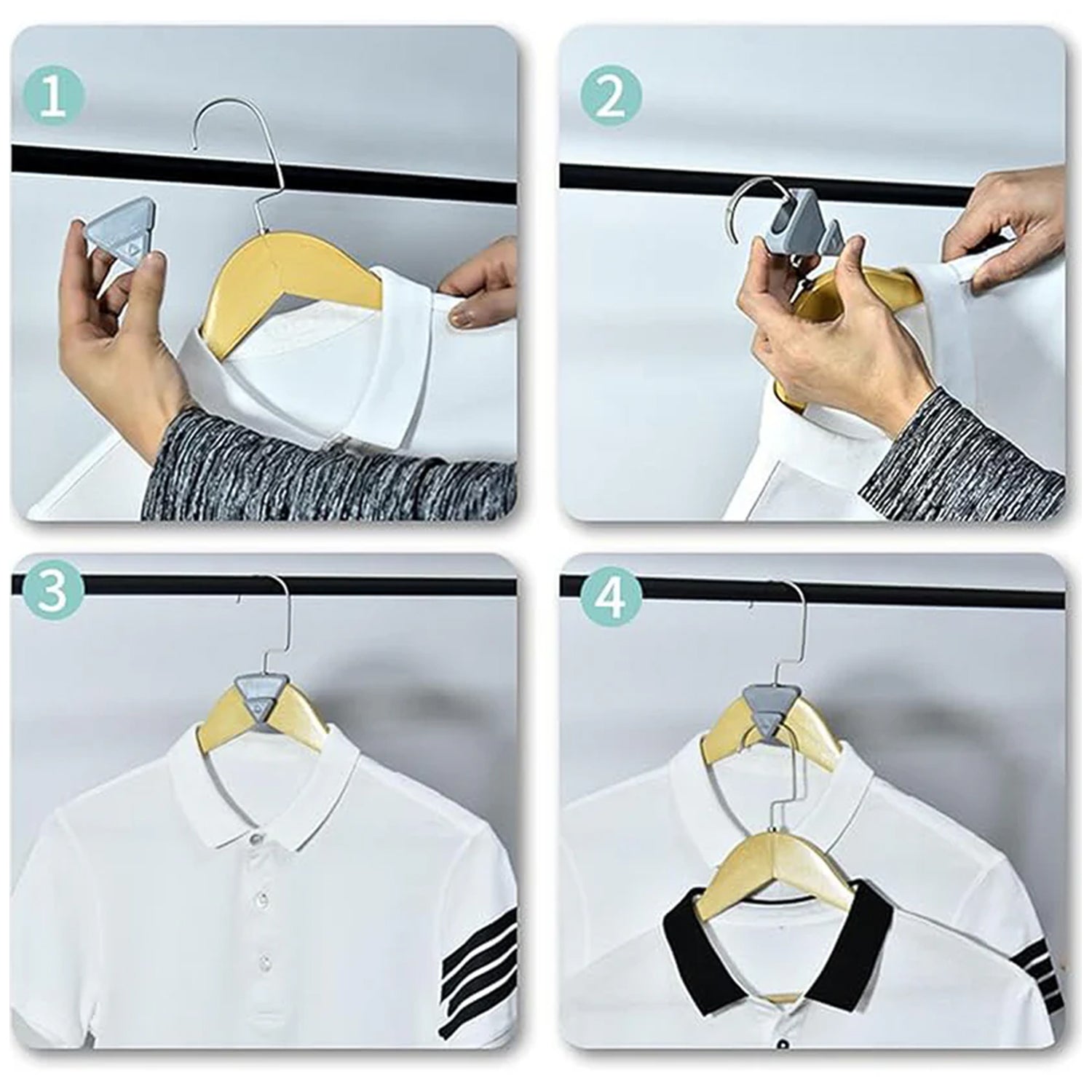 Multi-functional Plastic Triangle Hanger Connector Hooks (1 Pc)