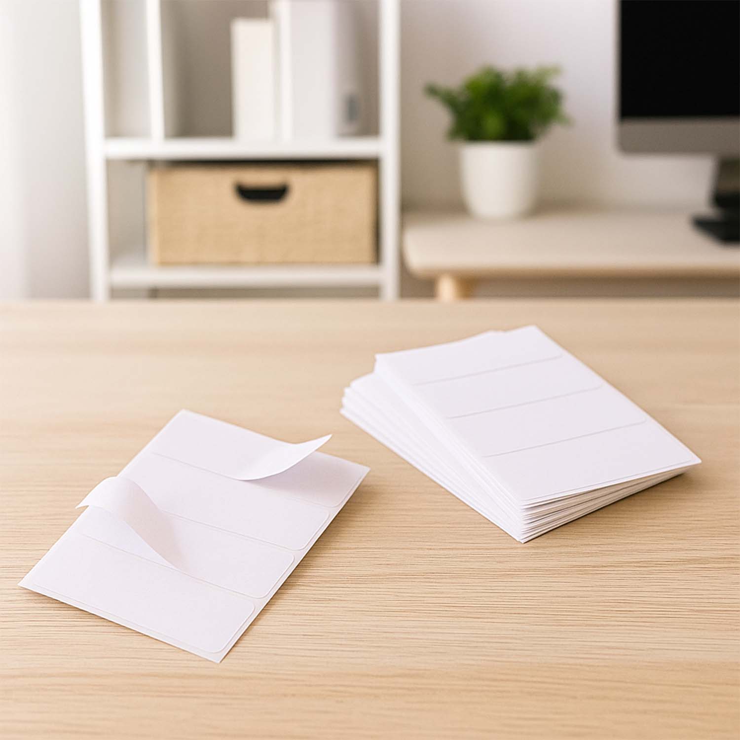 Premium All Purpose Adhesive White Labels (128 Labels)
