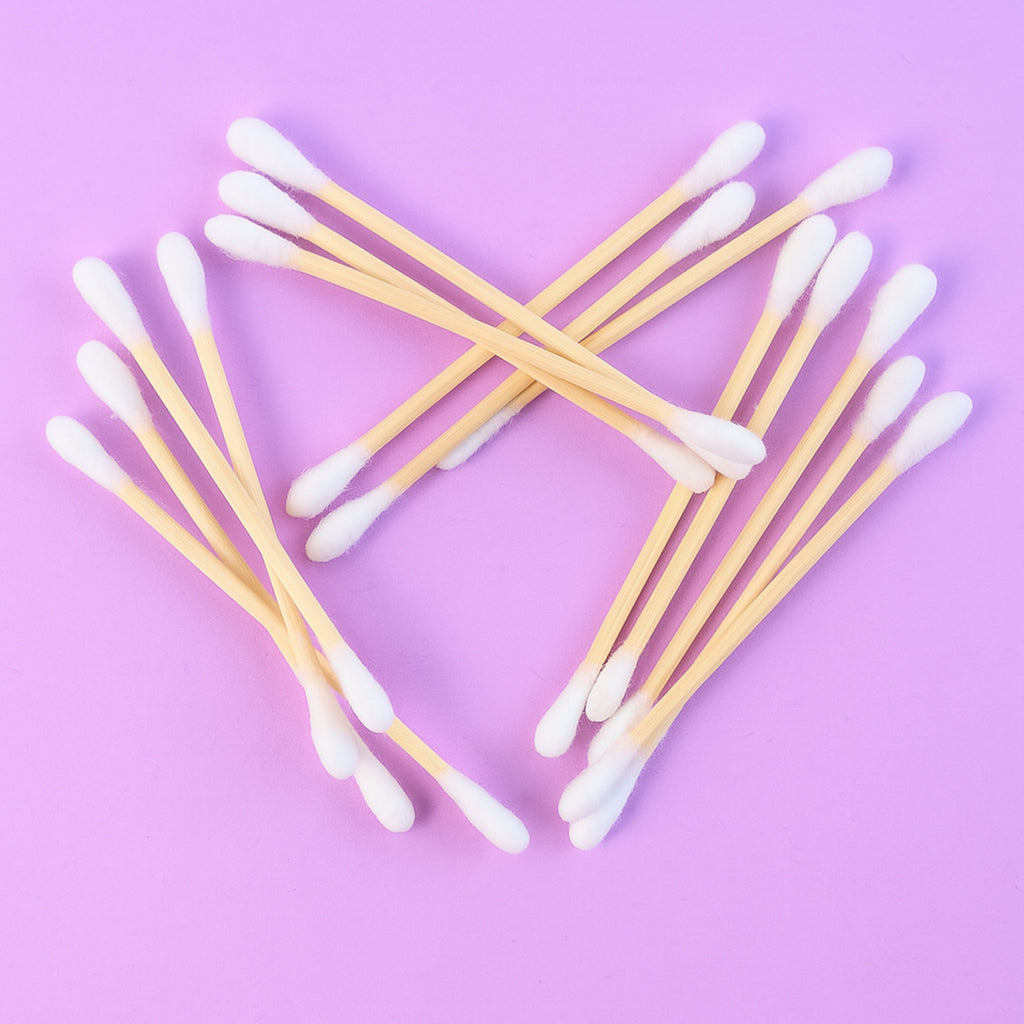 Eco-friendly Wooden Cotton Ear Buds (1 Pkt  100 Pcs Approx)