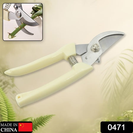 Stainless Steel Pruning Shears With Sharp Blades And Comfortable Handle - Durable Hand Pruner For Comfortable And Easy Cutting Heavy Duty Gardening Cutter Tool Plant Cutter For Home Garden  Wood Bran (1 Pc)