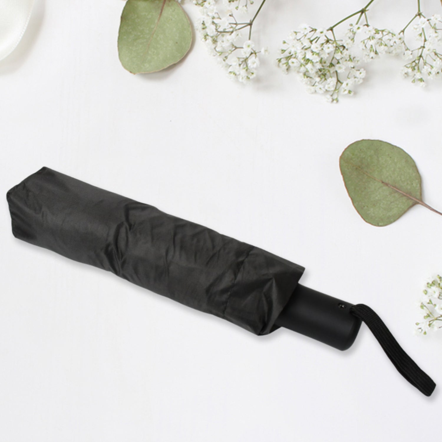 2 Fold Manual Open Umbrella Windproof Sunproof  Rainproof With Sturdy Steel Shaft  Wrist Straps  Easy To Hold  Carry  Umbrella For Women Men  Kids
