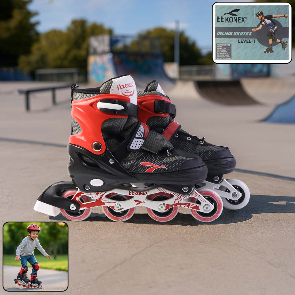 Professional Adjustable Inline Skates For Kids And Adults (Xl  1 Pair)