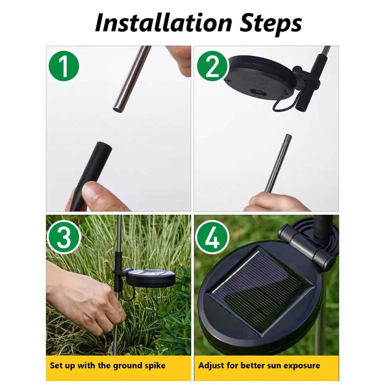Solar Powered Warm White Starburst Firework Garden Light Set (2 Pc  120 Led)