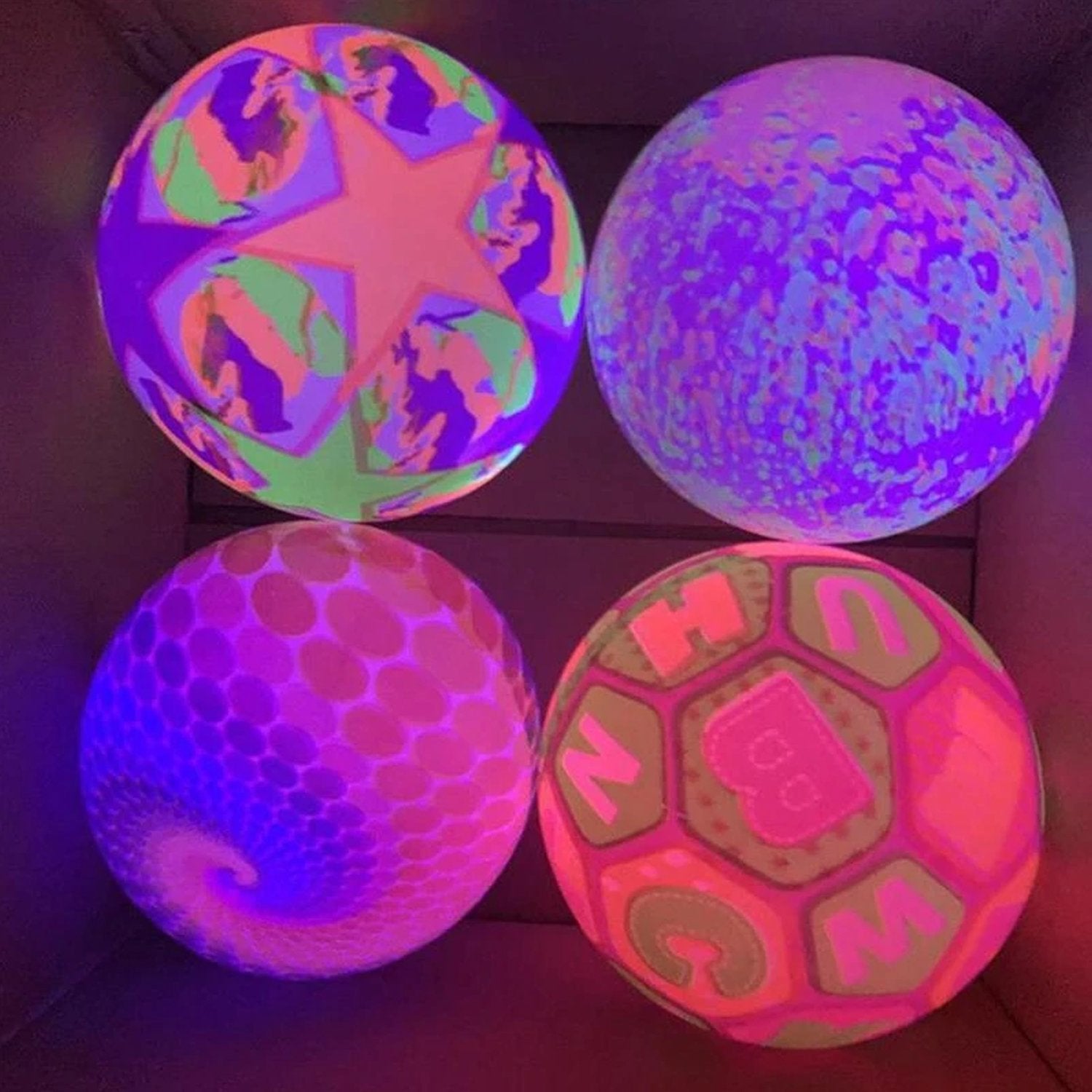 Bouncy Stress Reliever Fun Play Led Rubber Balls For Kids (1pc Only)