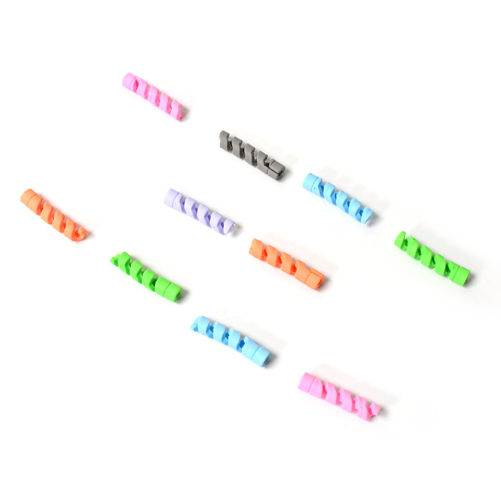 Spiral Charger Cable Protector Data Cable Saver Charging Cords Protective For All Universal Earphone  Cable Cover (Pack Of 10)