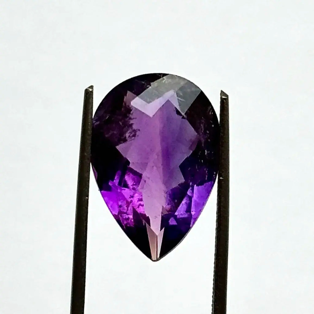 Natural Blue Teardrop Amethyst Gemstone