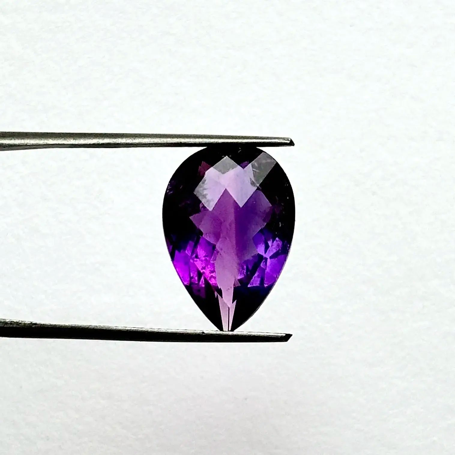Natural Blue Teardrop Amethyst Gemstone