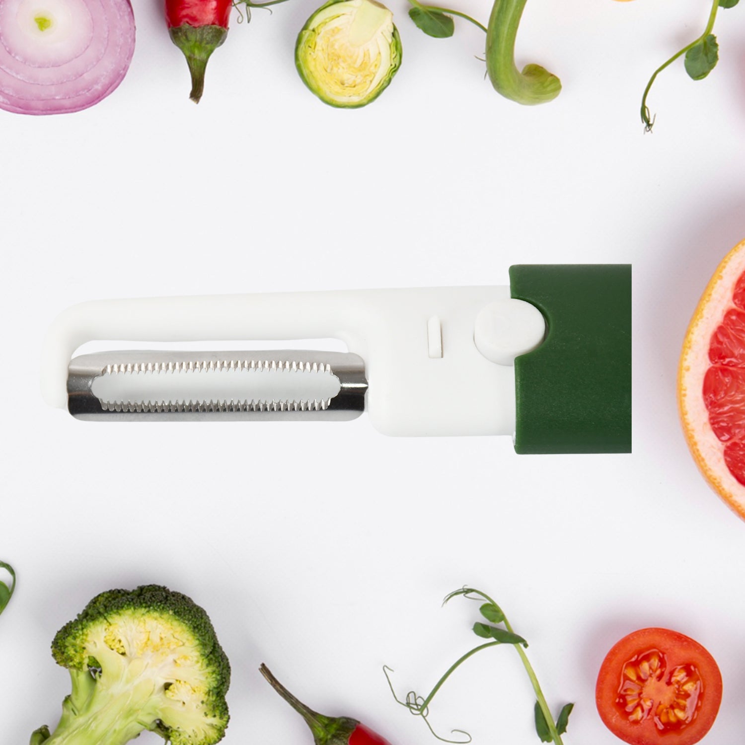 Multifunctional Peeler Two In One Fruit Knife Fruit And Vegetable Cutting Knife+sawtooth Peeler Apple Carrot Potato Fruit Slice Antiskid