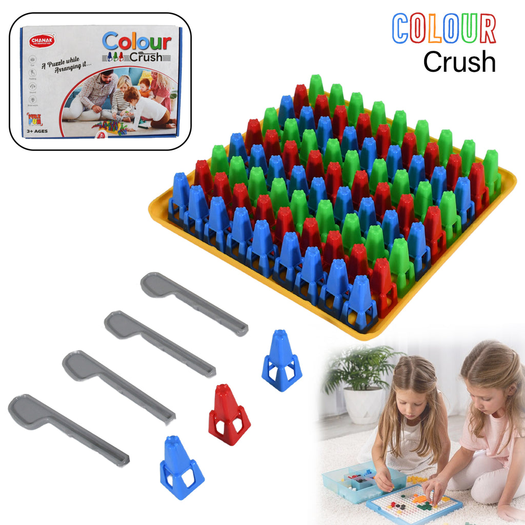 Plastic Color Crush Game Board A Puzzle Game Challenges Educational Board Games Game For Kids  Adults Birthdaygift(1 Set)