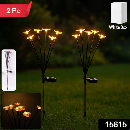 Premium Solar-powered Decorative Firefly Garden Light (2 Pc Set)