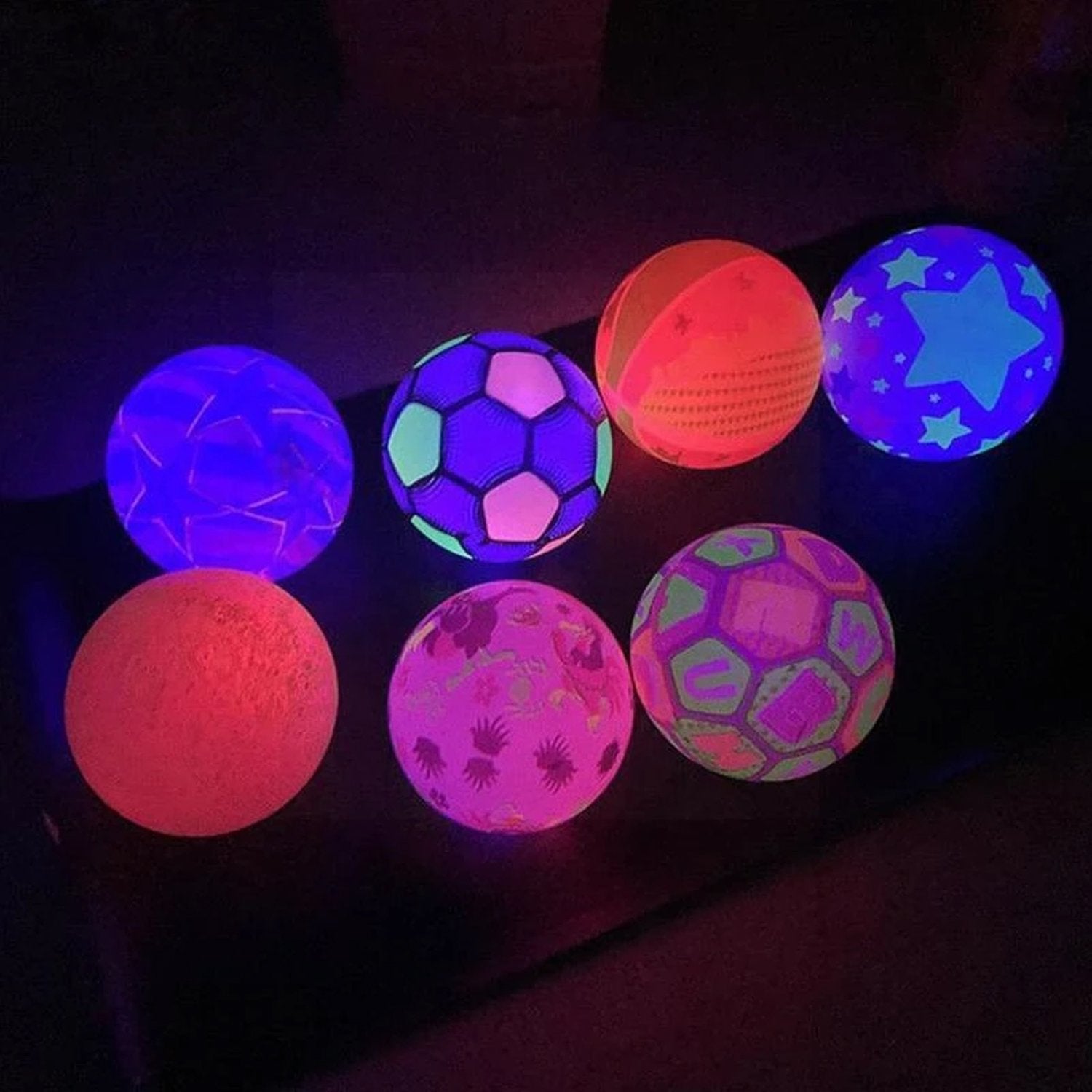 Bouncy Stress Reliever Fun Play Led Rubber Balls For Kids (1pc Only)