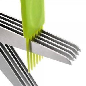 Multifunction Vegetable Stainless Steel Herbs Scissor With 5 Blades