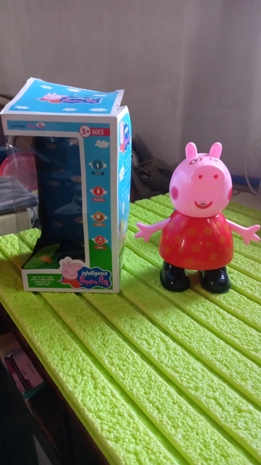 Pig Children Play Toy Pretend Play Toy Fun Gift For Kids Movable Hands Legs Pig Pretend Play Toy Set For Kids Children With Soft Rubber Material (1 Pc  Battery Not Included)