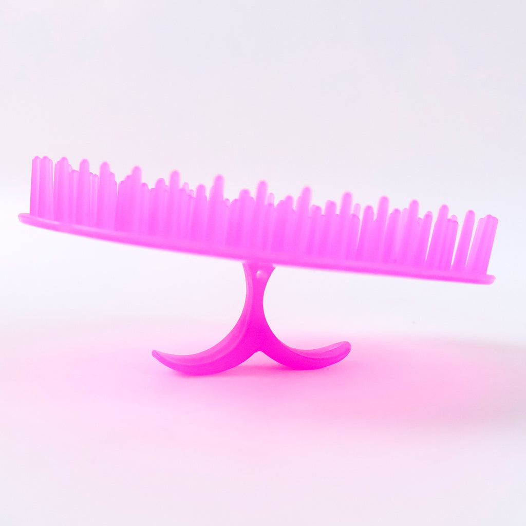 Ergonomic Plastic Scalp Massager Shampoo Brush (1 Pc)