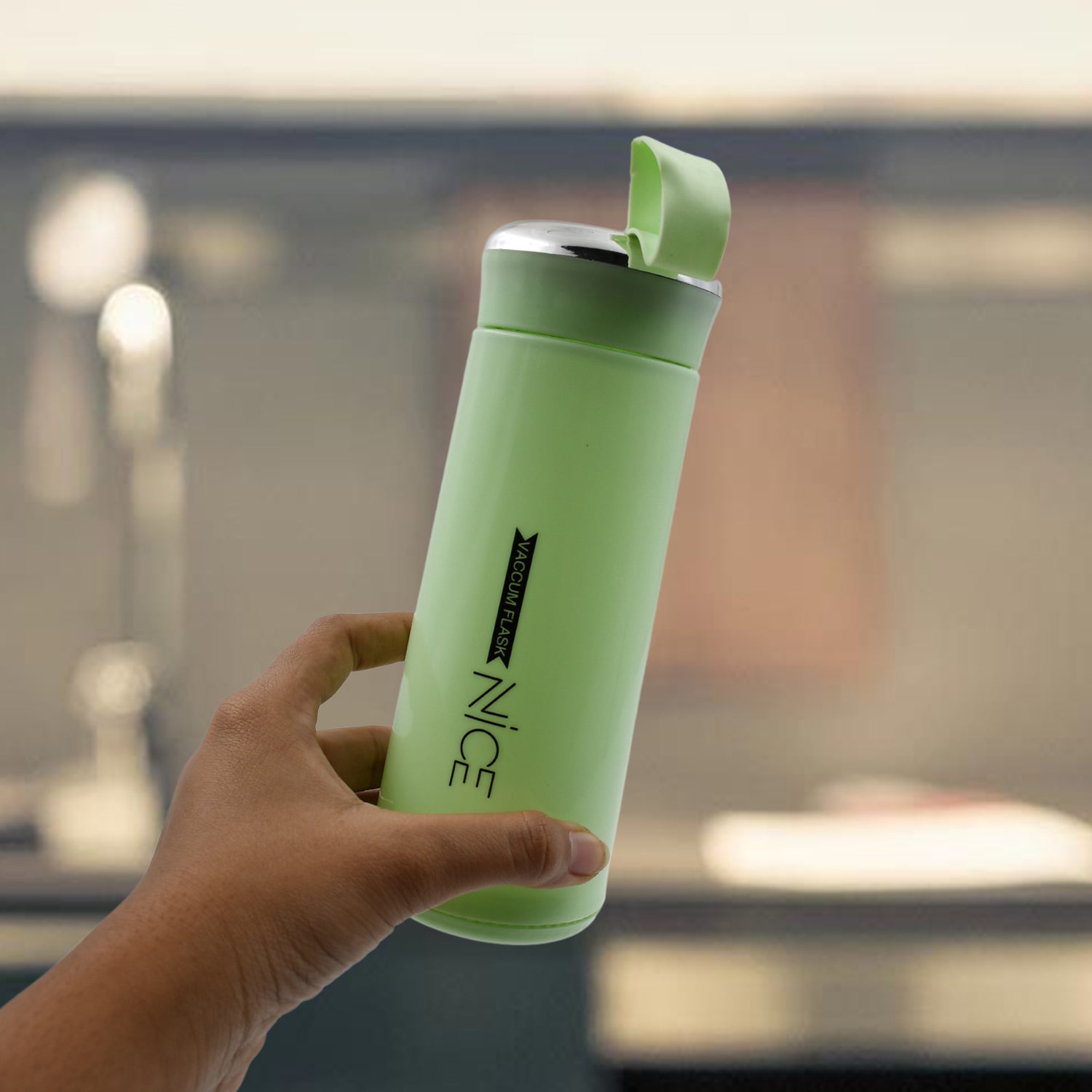 Outdoor Sport Water Bottle 400ml Leak Proof Bpa-free For Travel Cold And Hot Water Glass Water Bottle With Daily Water Intake For Gym