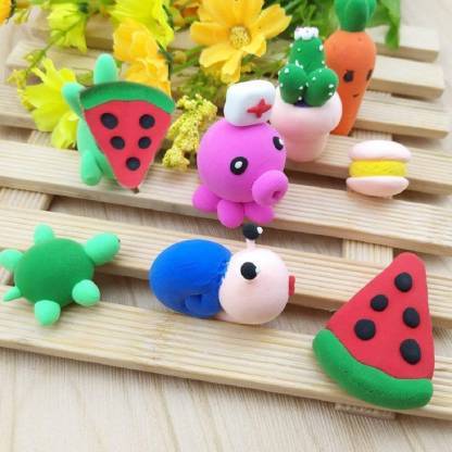 Non-toxic Creative 50 Dough Clay 5 Different Colors (Pack Of 5 Pcs)