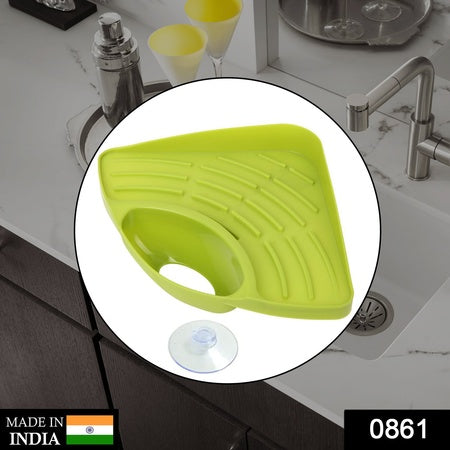 Sink Strainer Basket Corner Kitchen Triangular Multi Functional Drain Shelf