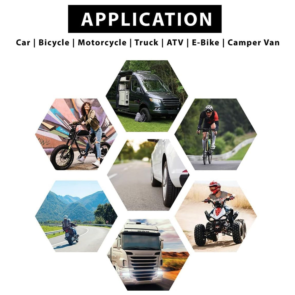 Tire Repair Rubber Nail Car Tire Repair Nails Tire Repair Rubber Screws Black (10 Pcs Set)