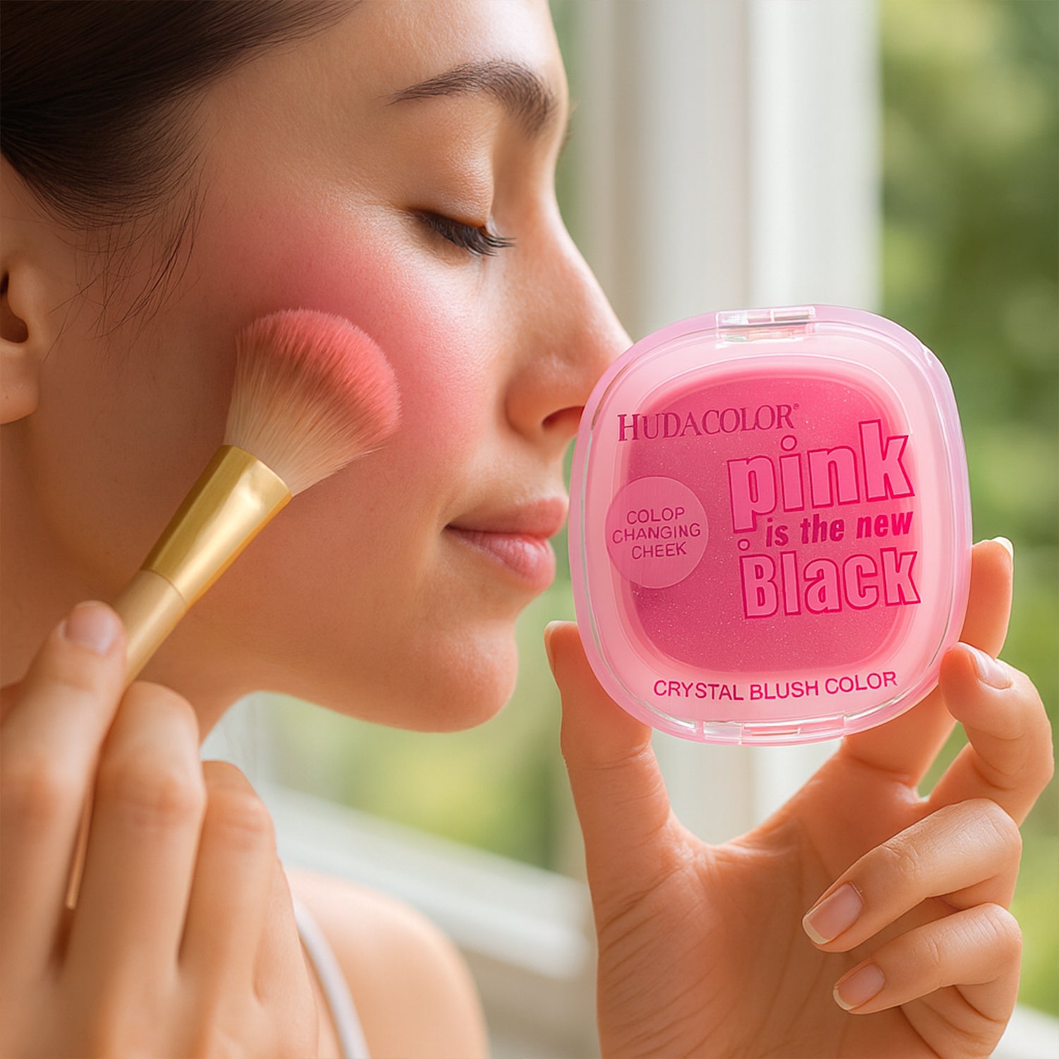 Premium Huda Color Crystal Blush (1 Pc)
