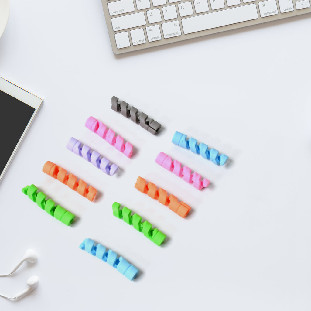 Spiral Charger Cable Protector Data Cable Saver Charging Cords Protective For All Universal Earphone  Cable Cover (Pack Of 10)