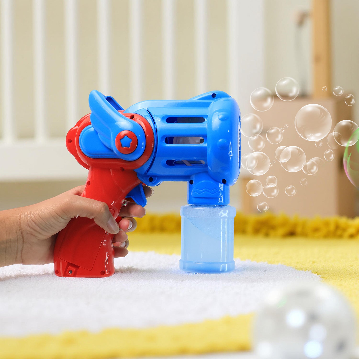 Rechargeable Bubble Gun Toy For Kids (1 Set)
