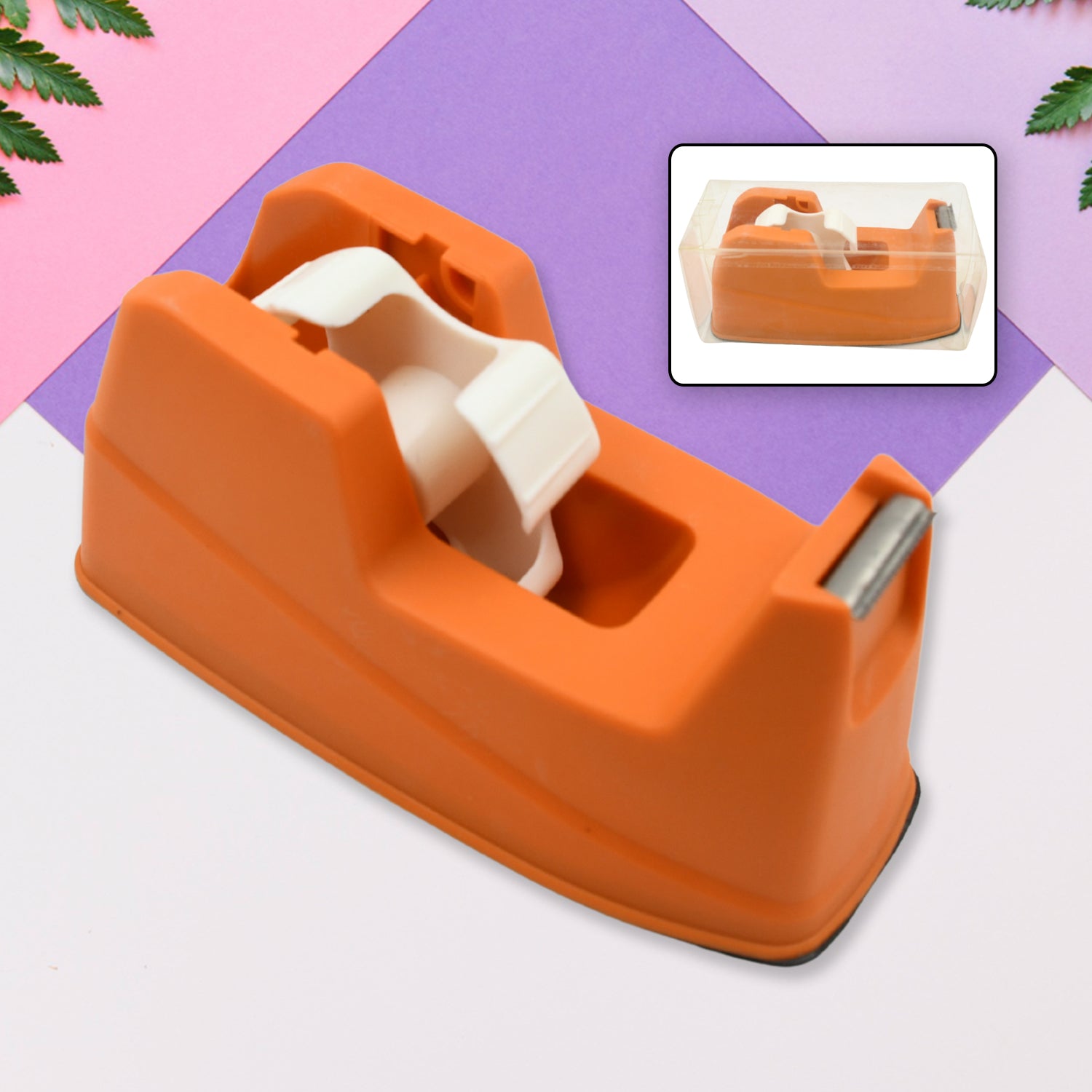 Plastic Tape Dispenser Cutter For Home Office Use Tape Dispenser For Stationary Tape Cutter Packaging Tape (1 Pc  605 Gm)
